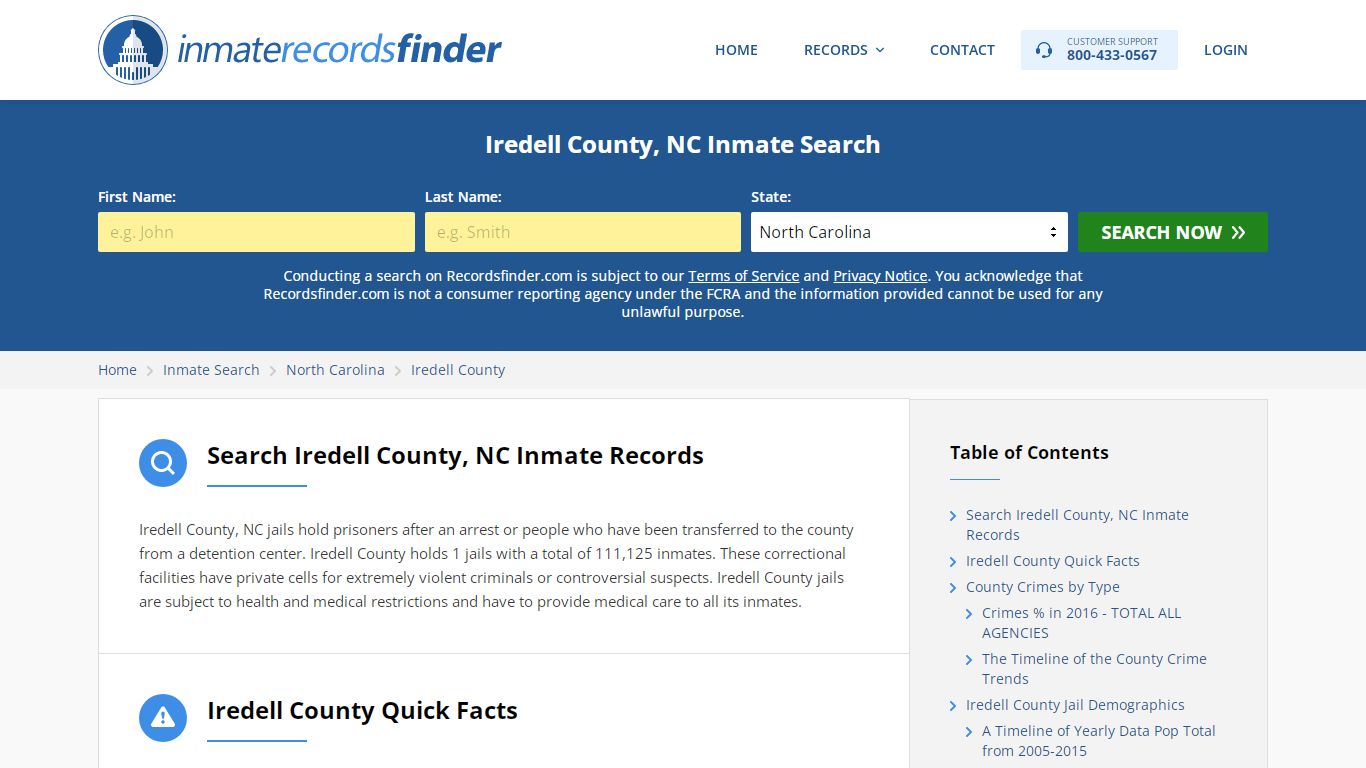 Iredell County, NC Inmate Lookup & Jail Records Online